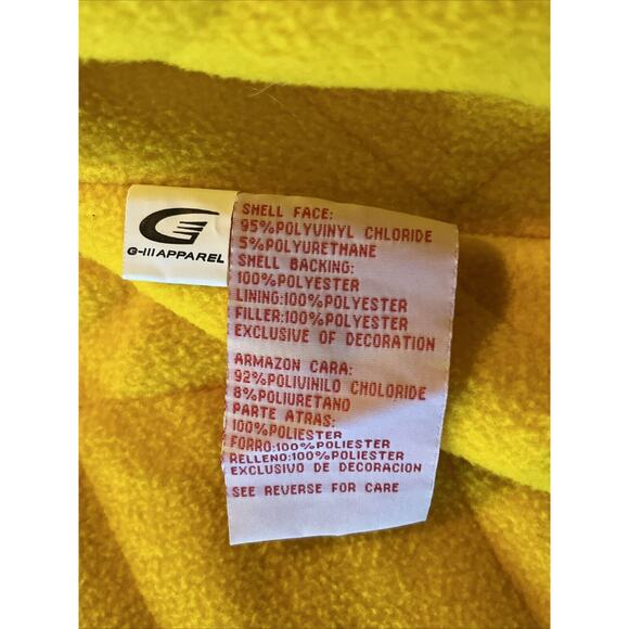 NFL Green Bay Packers Men’s Large Fit Waterproof Jacket Polyvinyl Coat Parka VTG - Picture 5 of 12